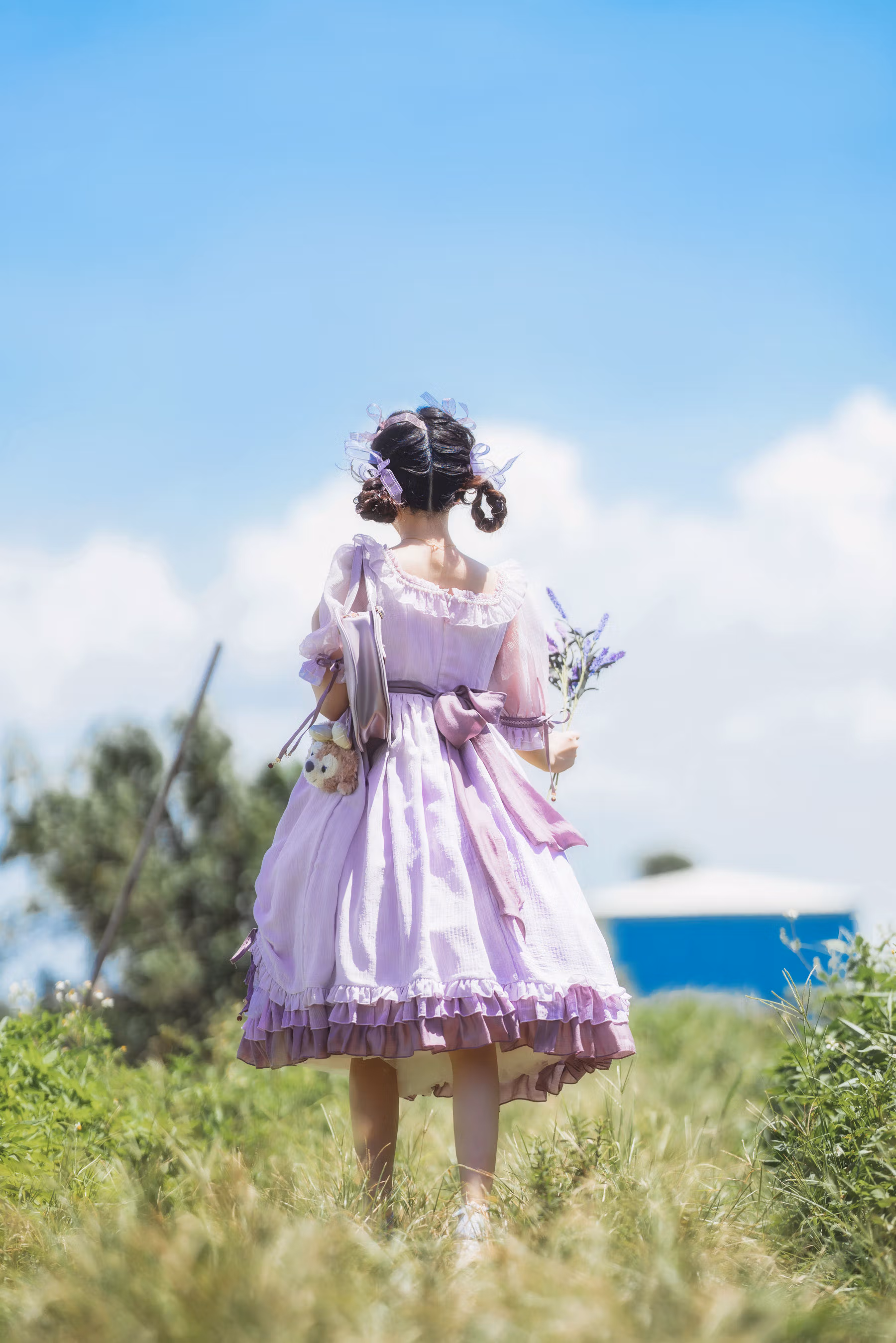 [COS福利] 桜桃喵 - 少女之紫萱 清纯美女-第3张