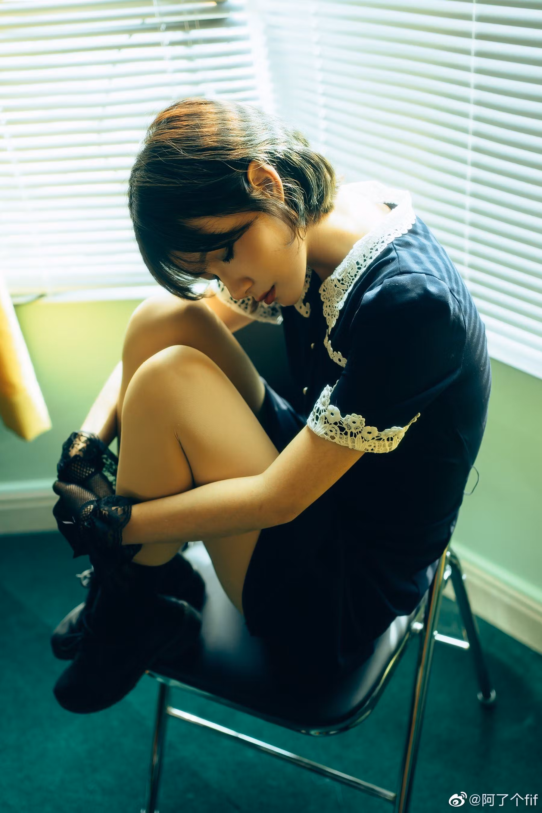 [COS福利] 动漫博主阿了个fifi - 复古 清纯美女-第3张