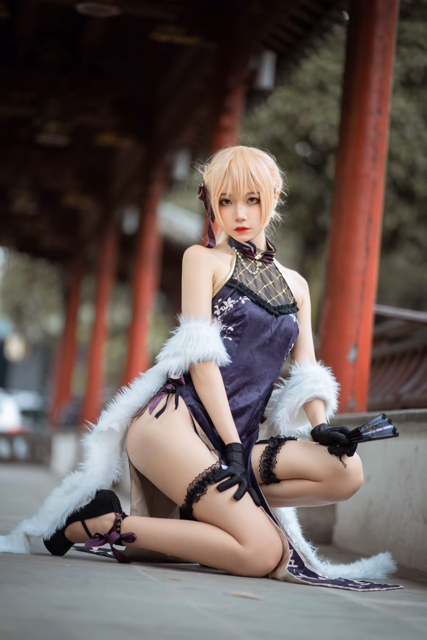 [COS福利] 清纯少女五更百鬼 - OTS-14旗袍 清纯美女-第4张