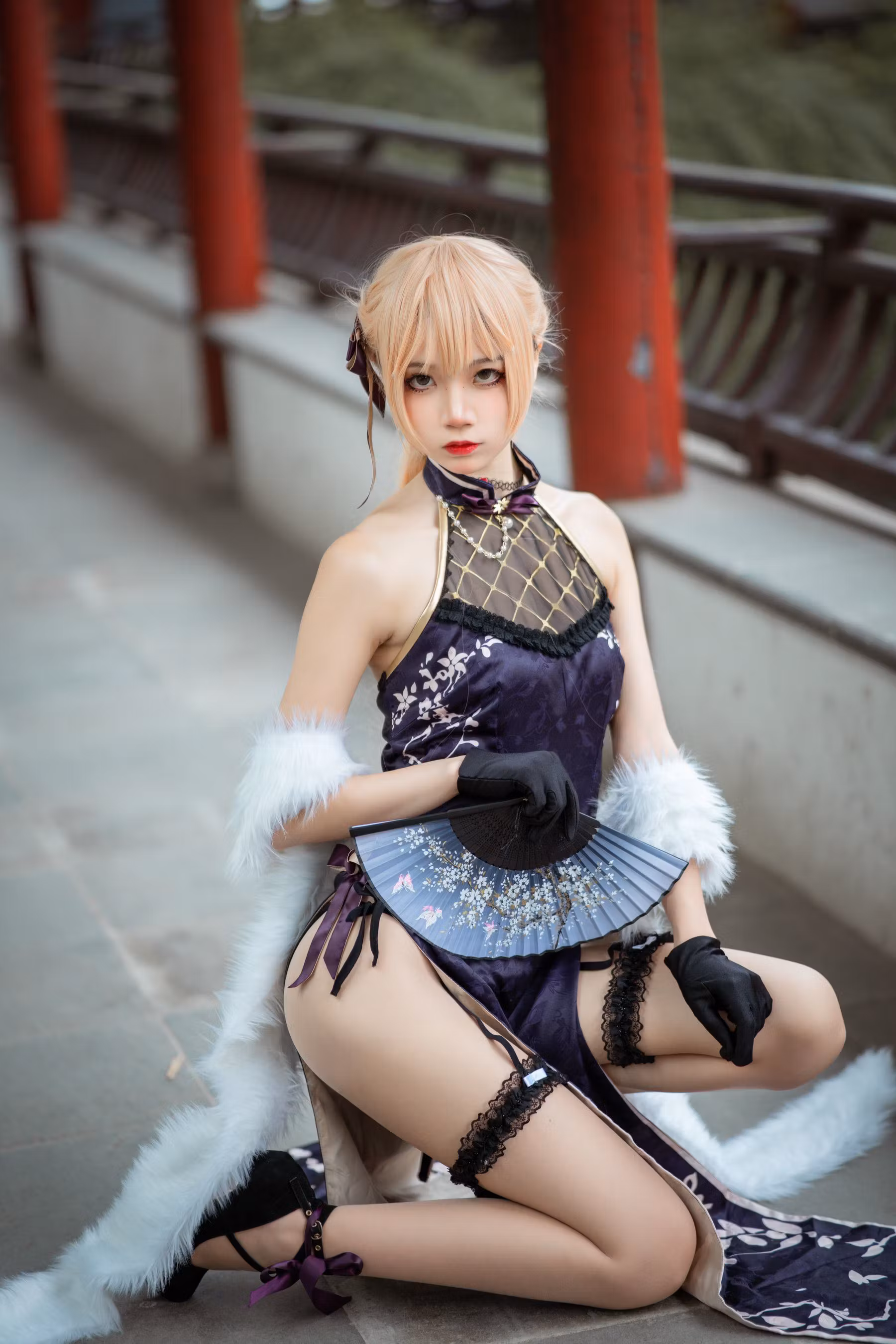[COS福利] 清纯少女五更百鬼 - OTS-14旗袍 清纯美女-第5张