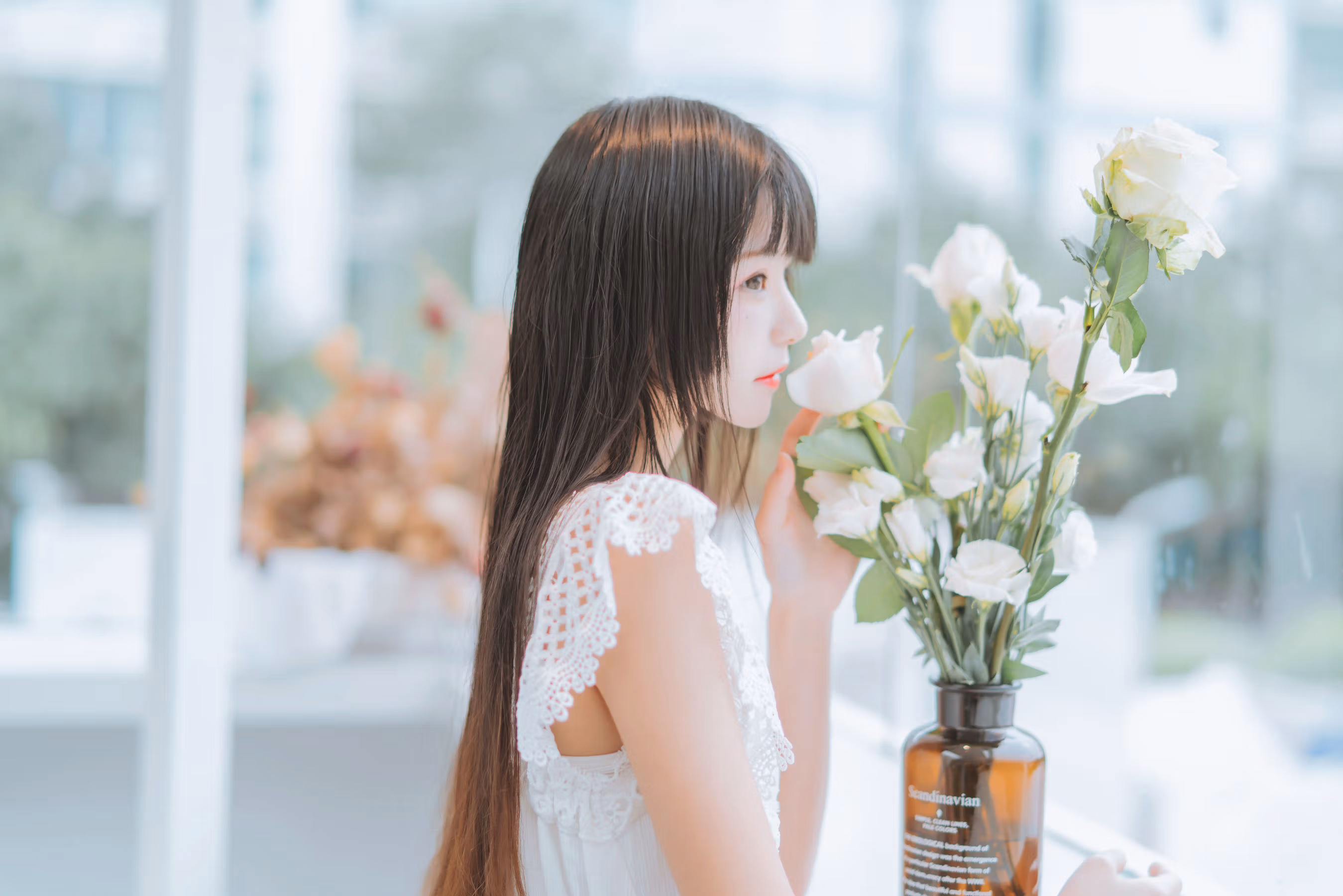 [COS福利] 桜桃喵 - 清新之白花花 清纯美女-第3张
