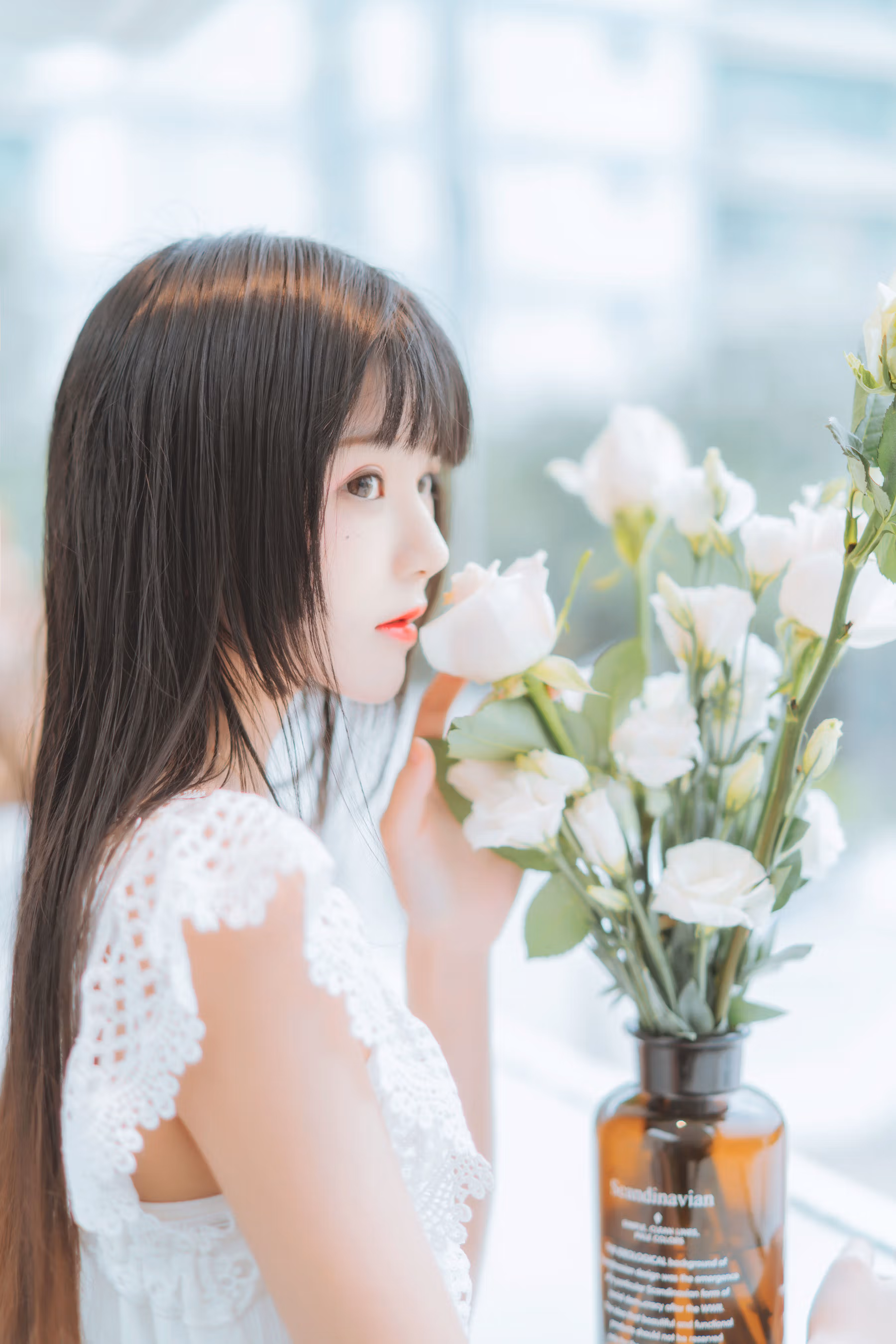 [COS福利] 桜桃喵 - 清新之白花花 清纯美女-第4张