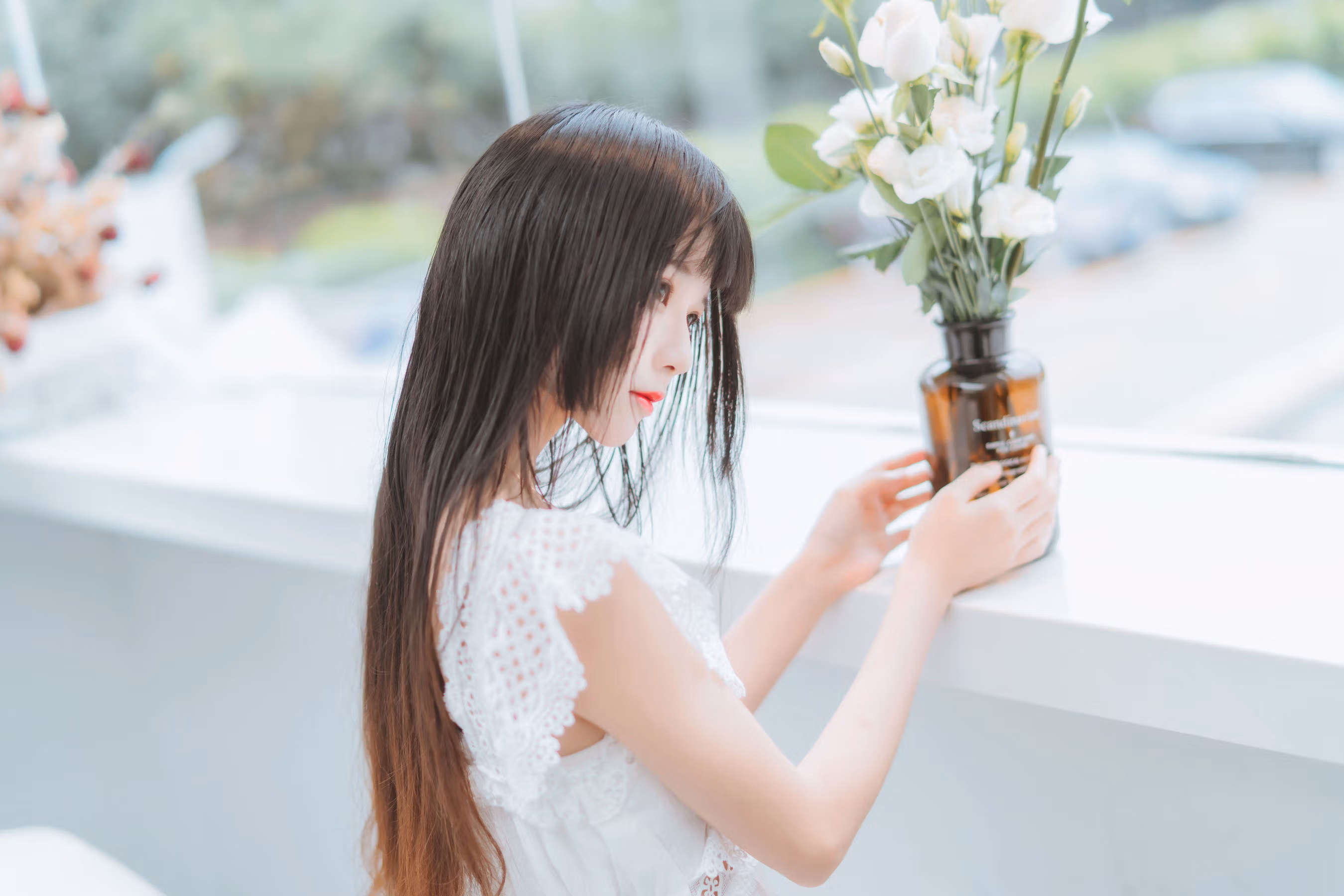 [COS福利] 桜桃喵 - 清新之白花花 清纯美女-第6张